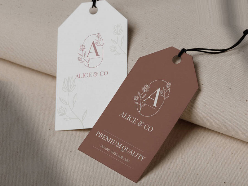 Việc thiết kế tag quần áo trang trọng sẽ giúp thu hút khách hàng và từ đó tăng doanh số bán sản phẩm