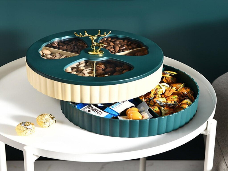 Khay đựng bánh mứt - Top những món đồ trang trí Tết rực rỡ cho năm mới