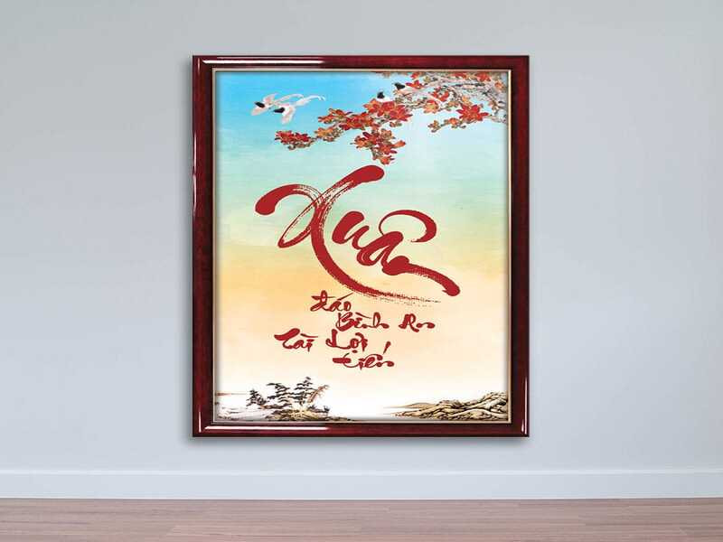 Tranh treo Tết - Top những món đồ trang trí Tết rực rỡ cho năm mới