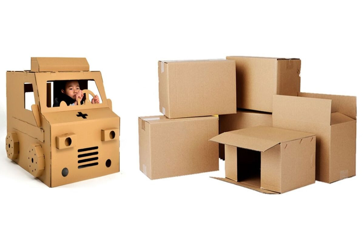Cách giáo dục trẻ phát triển từ sớm nhờ vào việc làm ô tô từ thùng carton