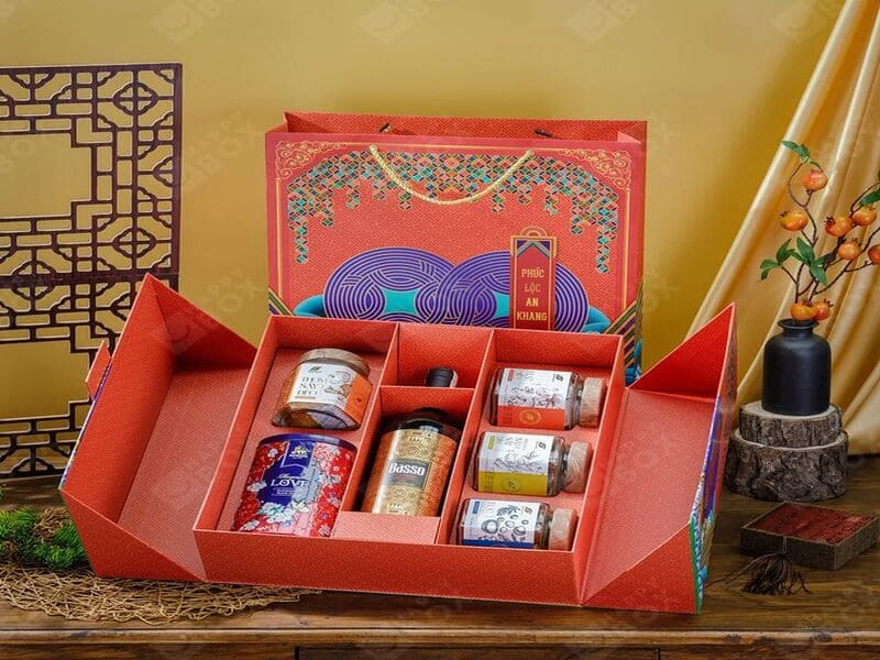 Hộp quà Tết sang trọng