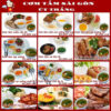 Tờ rơi quán cơm thiết kế đẹp