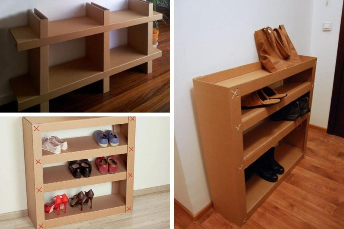 Gợi ý 2 cách làm kệ giày bằng thùng carton mà bạn có thể hối hận khi không biết sớm hơn