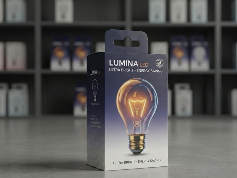 Hộp giấy in offset đựng bóng đèn: Giải pháp bao bì đẳng cấp 17 Hộp đựng bóng đèn Lumina LED do Hộp in Offset sản xuất
