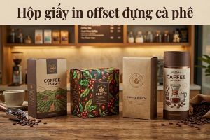 Hộp giấy in offset đựng cà phê
