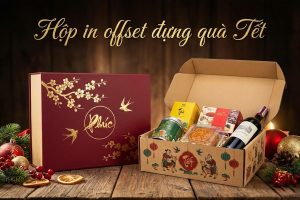Hộp in Offset đựng quà Tết